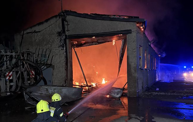 Brand unserer Werkstatt